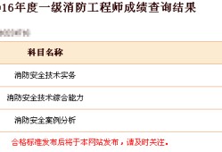 消防工程師成績查詢是什么樣的界面消防工程師成績怎么查