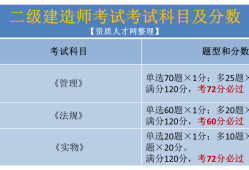 二級建造師市政考試題庫答案二級建造師市政考試題庫