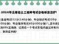 注冊巖土工程師專業考試及格線注冊巖土工程師考試科目分值