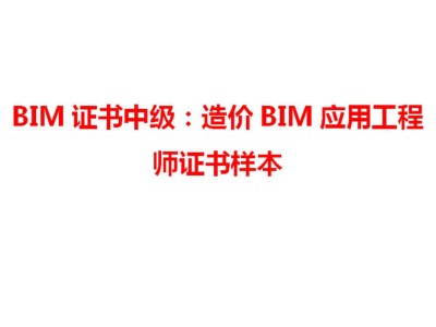 中級(jí)bim應(yīng)用工程師找哪家的簡(jiǎn)單介紹
