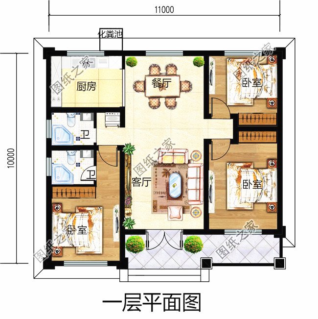 農(nóng)村平房設(shè)計(jì)圖紙圖片農(nóng)村平房設(shè)計(jì)圖紙  第1張